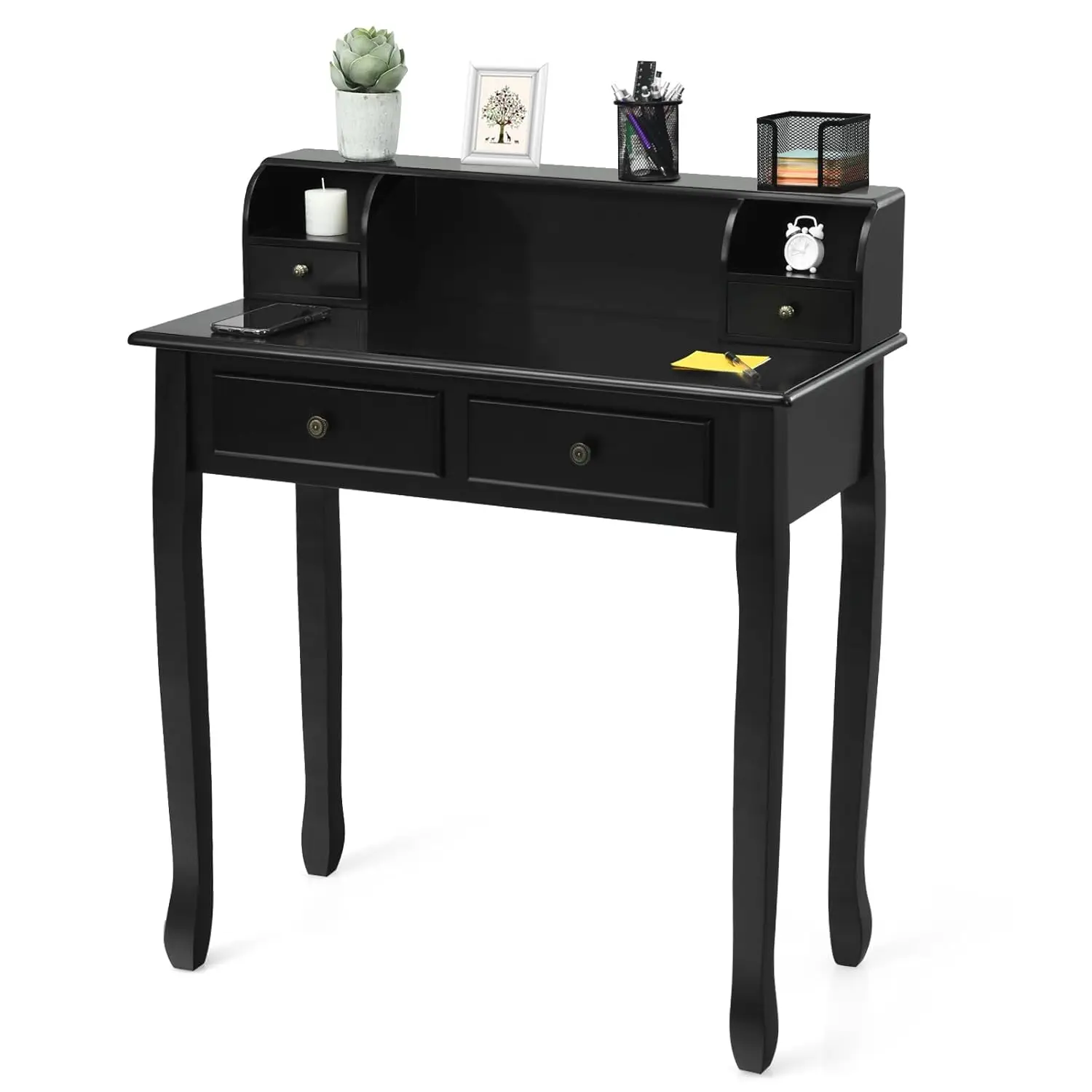 4-Drawer Writing Desk with Removable Organizer 2-Tier Mission Computer Vanity for Small Space Apartment, Customized
4-Drawer Writing Desk with Removable Organizer 2-Tier Mission Computer Vanity for Small Space Apartment, Customized
