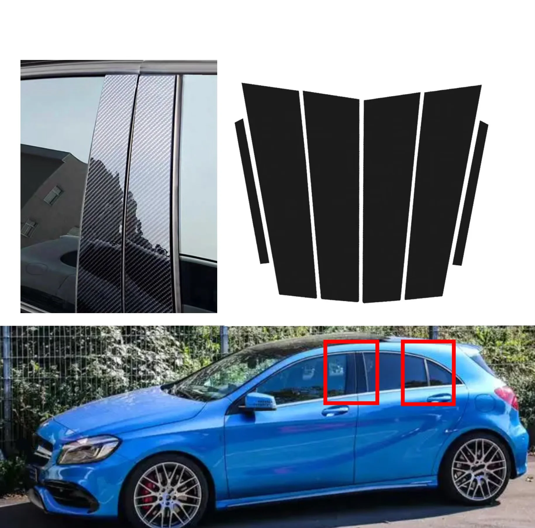6pcs Glossy Black Pillar Post Fit For Mercedes Benz A Class W176 2013-2018Window Door Column BC Mirror Cover Trim Car Stickers
6pcs Glossy Black Pillar Post Fit For Mercedes Benz A Class W176 2013-2018Window Door Column BC Mirror Cover Trim Car Stickers