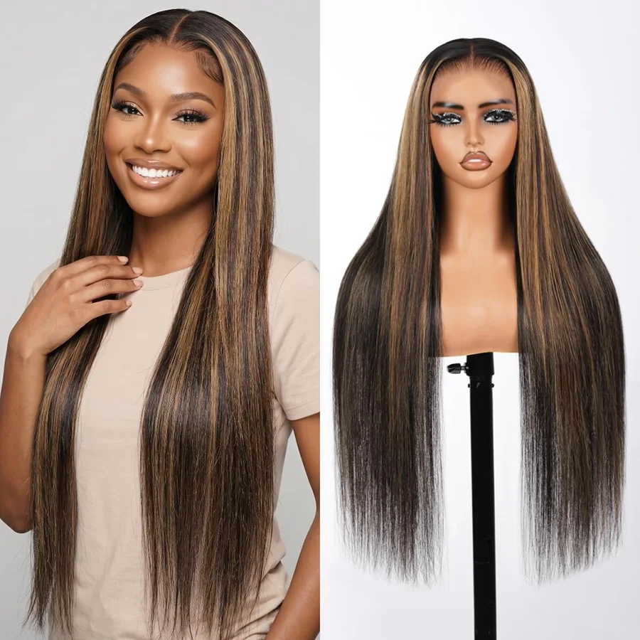 3B 3C P4/27 Straight Highlight Wigs Frontal Human Hair Wigs 200 Density 36 Inches For Women
3B 3C P4/27 Straight Highlight Wigs Frontal Human Hair Wigs 200 Density 36 Inches For Women