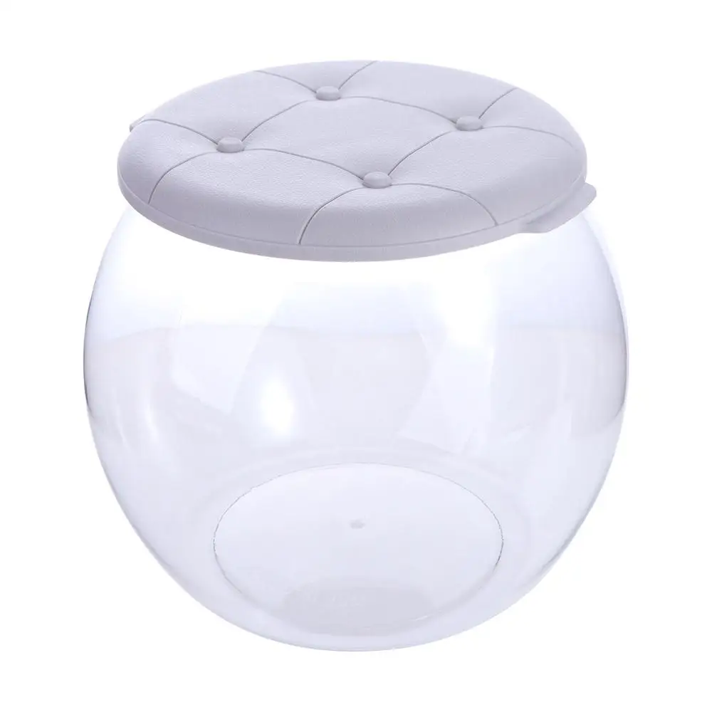 Furniture Transparent Storage Box Stool Multipurpose Creative Plastic Round Stool Portable Children Storage Bench Space Saving
Furniture Transparent Storage Box Stool Multipurpose Creative Plastic Round Stool Portable Children Storage Bench Space Saving