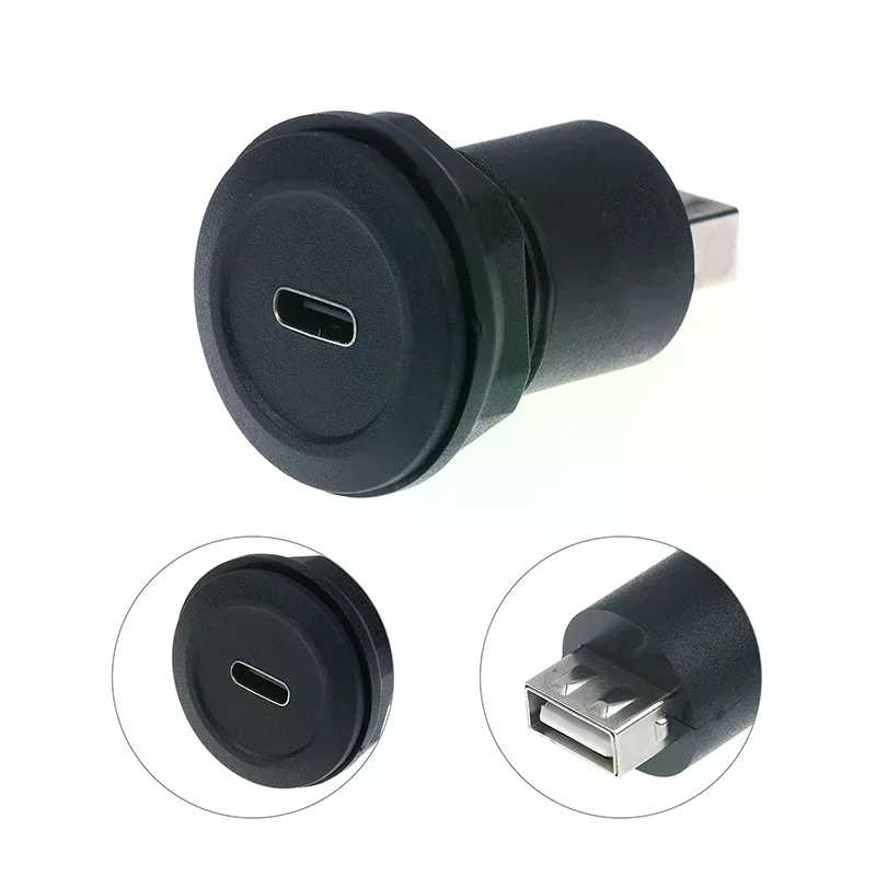 Переходник USB-C (женский) на USB-A (женский) для круглой панели, встраиваемый, с функцией удлинения и сквозного подключения
Переходник USB-C (женский) на USB-A (женский) для круглой панели, встраиваемый, с функцией удлинения и сквозного подключения
