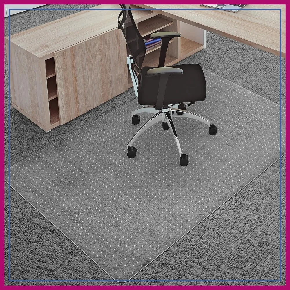 Heavy Duty Carpet Chair Mat, 48x60 Clear Floor Protector for Low Pile Carpets, Non-Slip Office Desk Mat
Heavy Duty Carpet Chair Mat, 48x60 Clear Floor Protector for Low Pile Carpets, Non-Slip Office Desk Mat