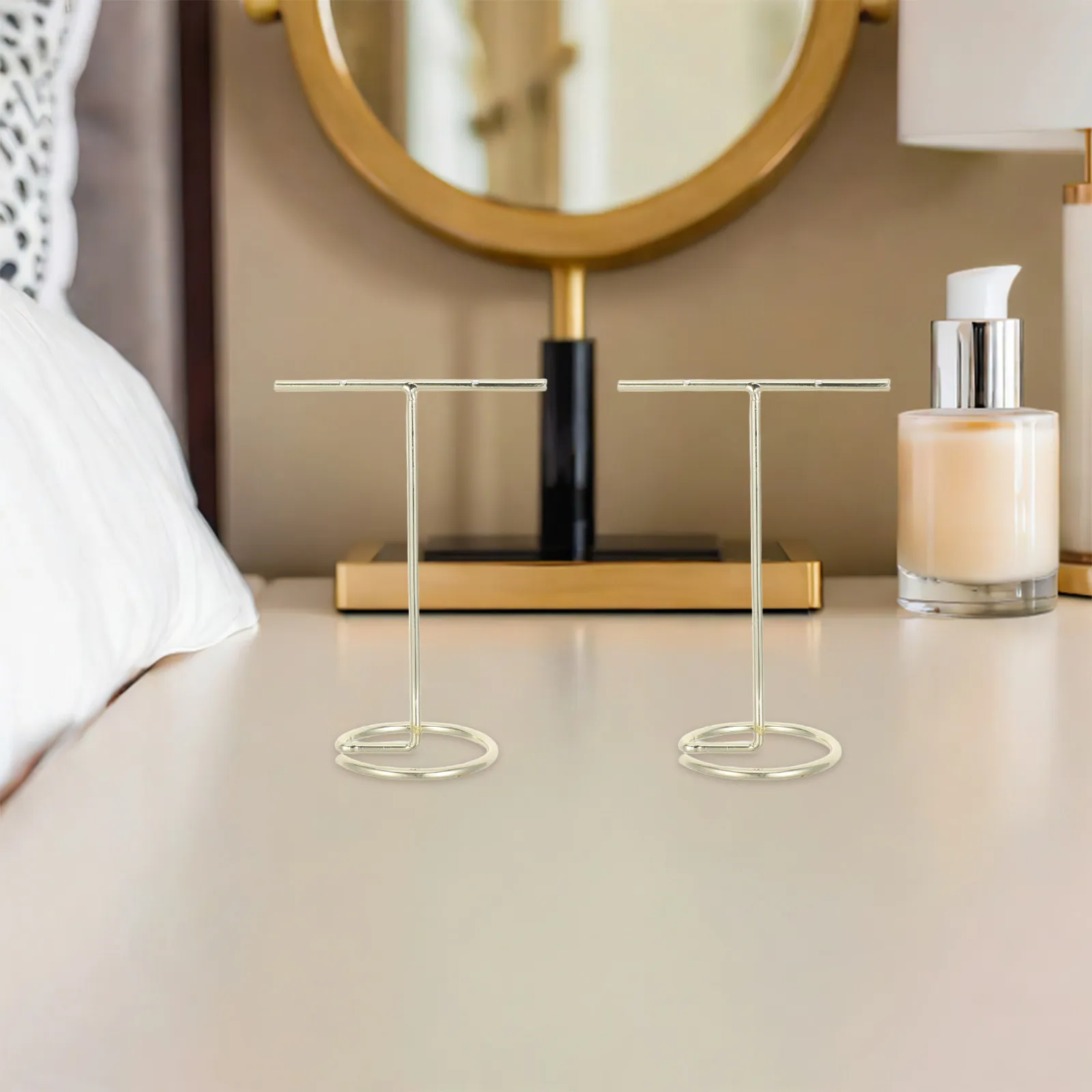 6Pcs Earring Organizer Display Gold Metal T Bar Jewelry Stand Necklace Rings Holder Retail Showcase Rack Photography Props
6Pcs Earring Organizer Display Gold Metal T Bar Jewelry Stand Necklace Rings Holder Retail Showcase Rack Photography Props