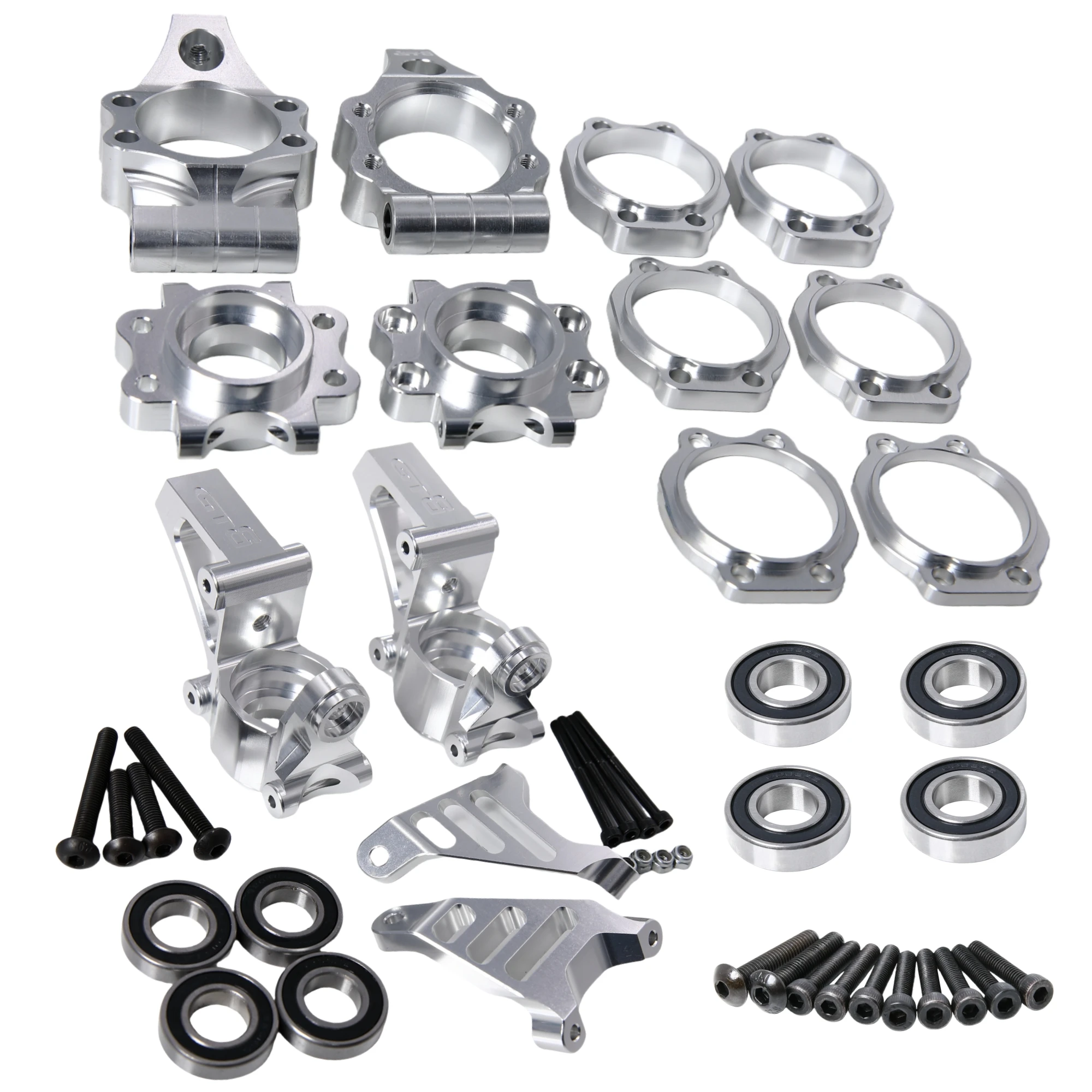 GTB CNC Aluminum Front Rear Wheel Hub Carrier Kit for HPI KM Rovan Baja 5B SS 5SC Buggy Truck (Orange/Silver)
GTB CNC Aluminum Front Rear Wheel Hub Carrier Kit for HPI KM Rovan Baja 5B SS 5SC Buggy Truck (Orange/Silver)