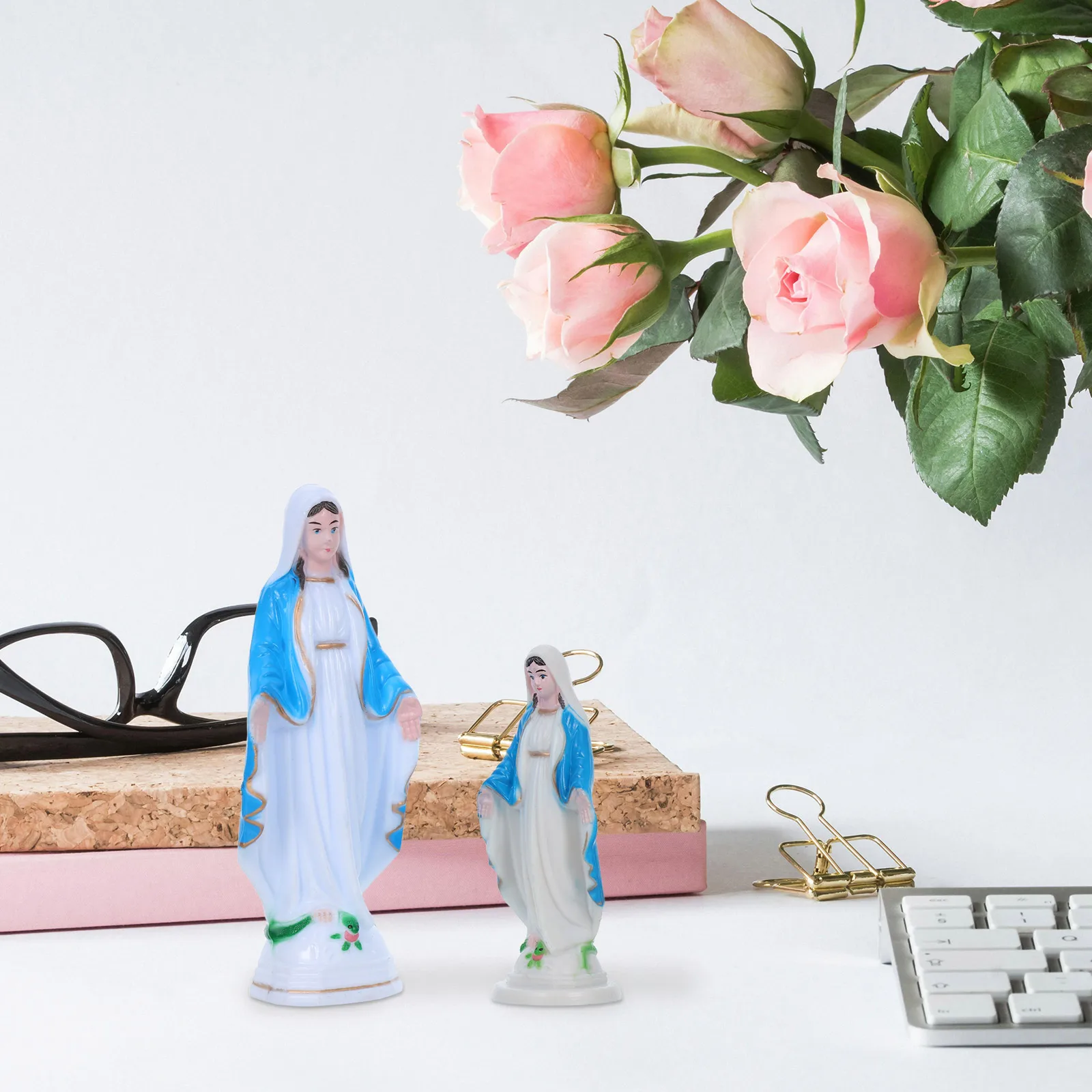 Beautiful Virgin Mary Figures: 2pcs Mini Catholic Decor Statues Blessed Mother Religious Sculptures for Office and
Beautiful Virgin Mary Figures: 2pcs Mini Catholic Decor Statues Blessed Mother Religious Sculptures for Office and