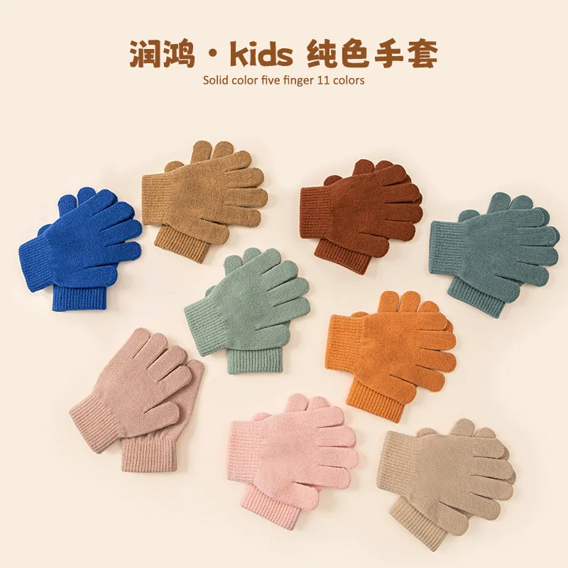 Children Knitted Gloves Winter Warm Soft Cotton Gloves for Kids Boys Girls Solid Color All Finger Cute Design for Outdoor Sports
Children Knitted Gloves Winter Warm Soft Cotton Gloves for Kids Boys Girls Solid Color All Finger Cute Design for Outdoor Sports