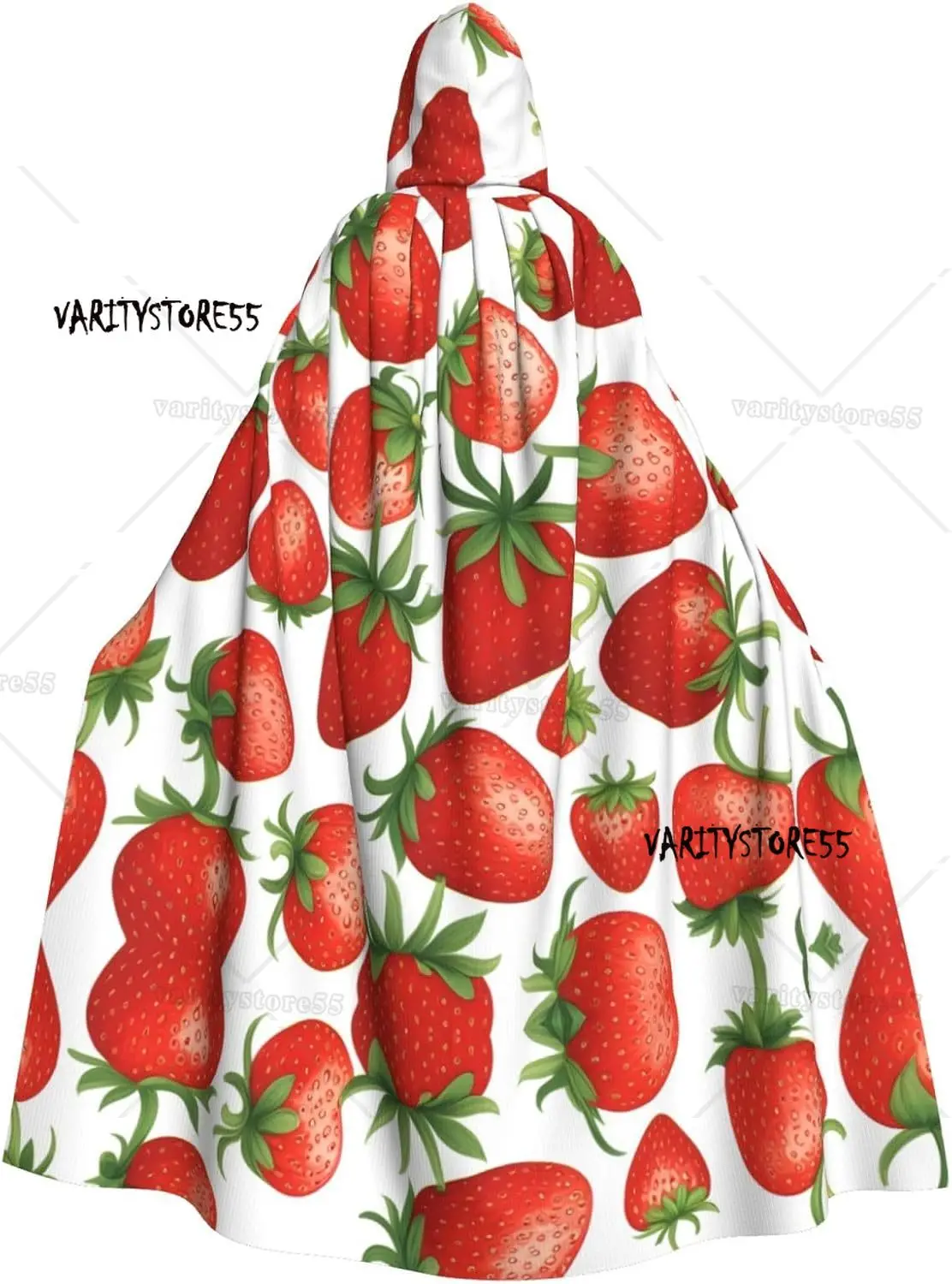 Красная клубника с фруктами, накидка с капюшоном для взрослых, плащ для ролевых костюмов на Хэллоуин и тематических вечеринок
Красная клубника с фруктами, накидка с капюшоном для взрослых, плащ для ролевых костюмов на Хэллоуин и тематических вечеринок