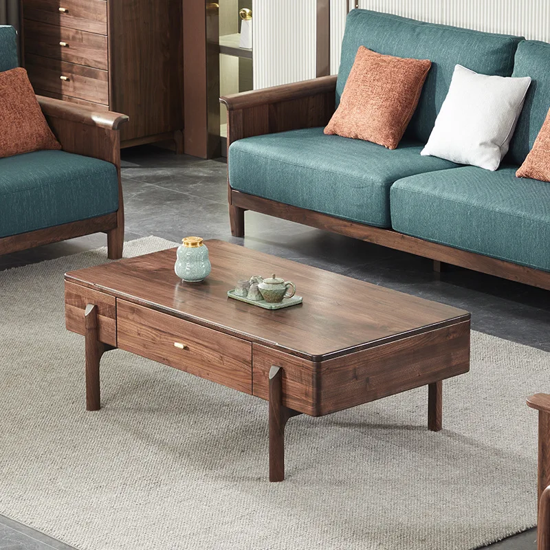 Black walnut coffee table small household small tea table all solid wood new Chinese tea table
Black walnut coffee table small household small tea table all solid wood new Chinese tea table