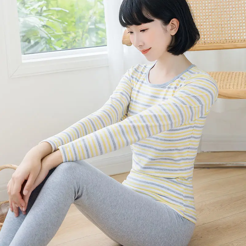 Autumn Clothes and Long Pants Suits Women's Pure Cotton Thin Thermal Underwear Cotton Linen Pants Winter Bottoming Cotton Shirts
Autumn Clothes and Long Pants Suits Women's Pure Cotton Thin Thermal Underwear Cotton Linen Pants Winter Bottoming Cotton Shirts