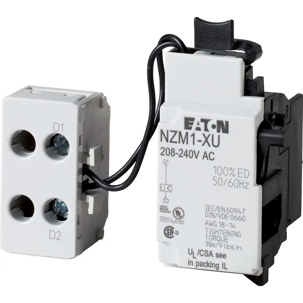 259452 NZM1-XU24DC series NZM - Molded Case Circuit Breaker. Undervoltage release, 24 V DC
259452 NZM1-XU24DC series NZM - Molded Case Circuit Breaker. Undervoltage release, 24 V DC