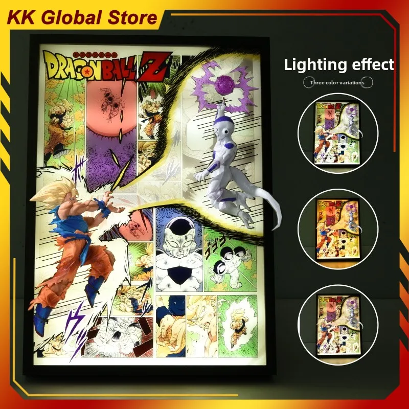 Dragon Ball Anime Figure Son Goku Frieza Perimeter Model 3D Light Photo Frame Desktop Decoration Ornaments Birthday Gifts Toys
Dragon Ball Anime Figure Son Goku Frieza Perimeter Model 3D Light Photo Frame Desktop Decoration Ornaments Birthday Gifts Toys