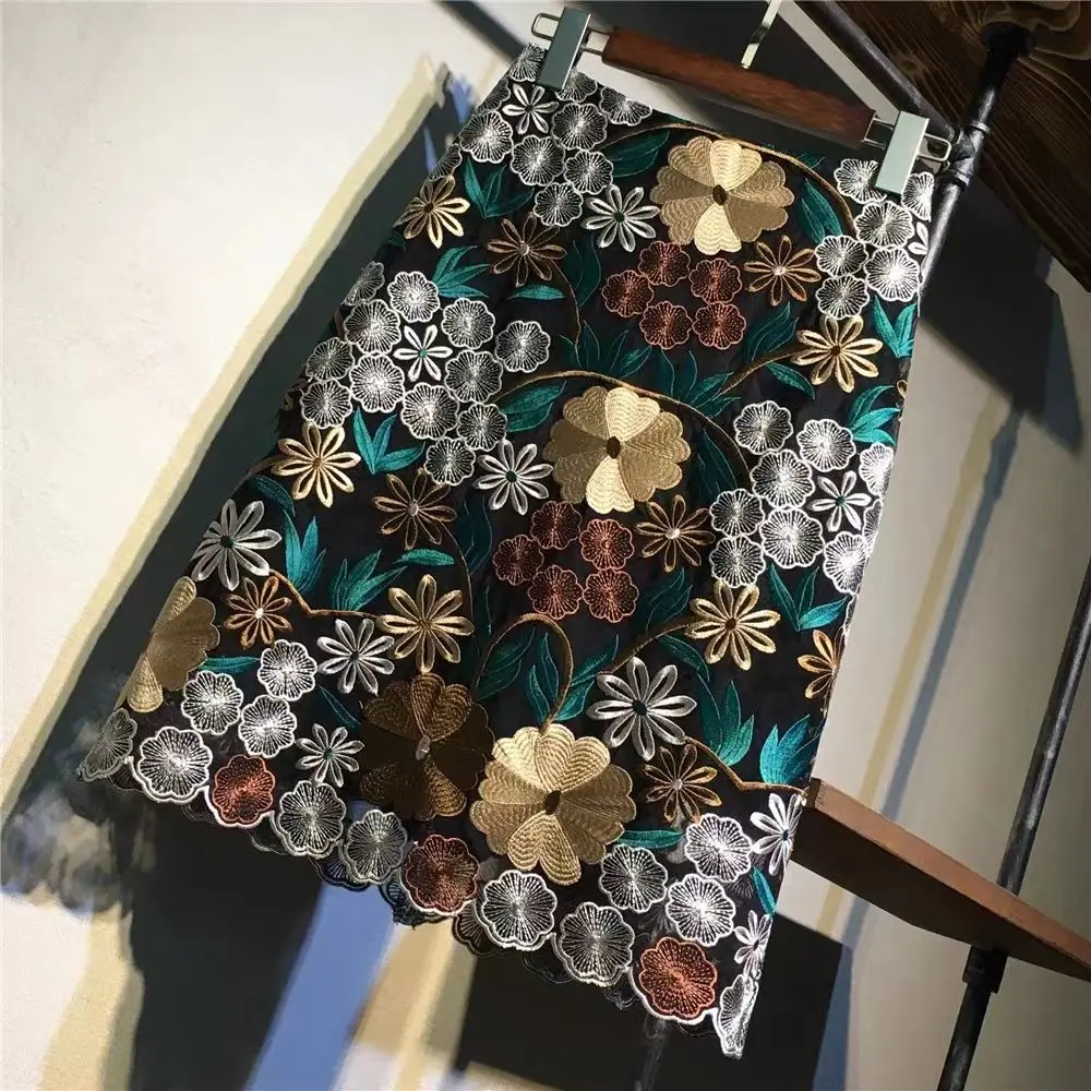 Spring Summer Women Clothing Lace Skirts Ladies Fashion Embroidered Net Yarn High Waist A-line Skirt Fashion Temperament Skirt
Spring Summer Women Clothing Lace Skirts Ladies Fashion Embroidered Net Yarn High Waist A-line Skirt Fashion Temperament Skirt