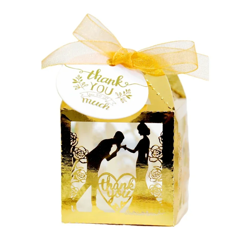 25/50/100pcs Wedding Candy Packaging Boxes with Thank You Tag Ribbon Bride Groom Small Gift Candy Box for Chocolate Party Decor
25/50/100pcs Wedding Candy Packaging Boxes with Thank You Tag Ribbon Bride Groom Small Gift Candy Box for Chocolate Party Decor