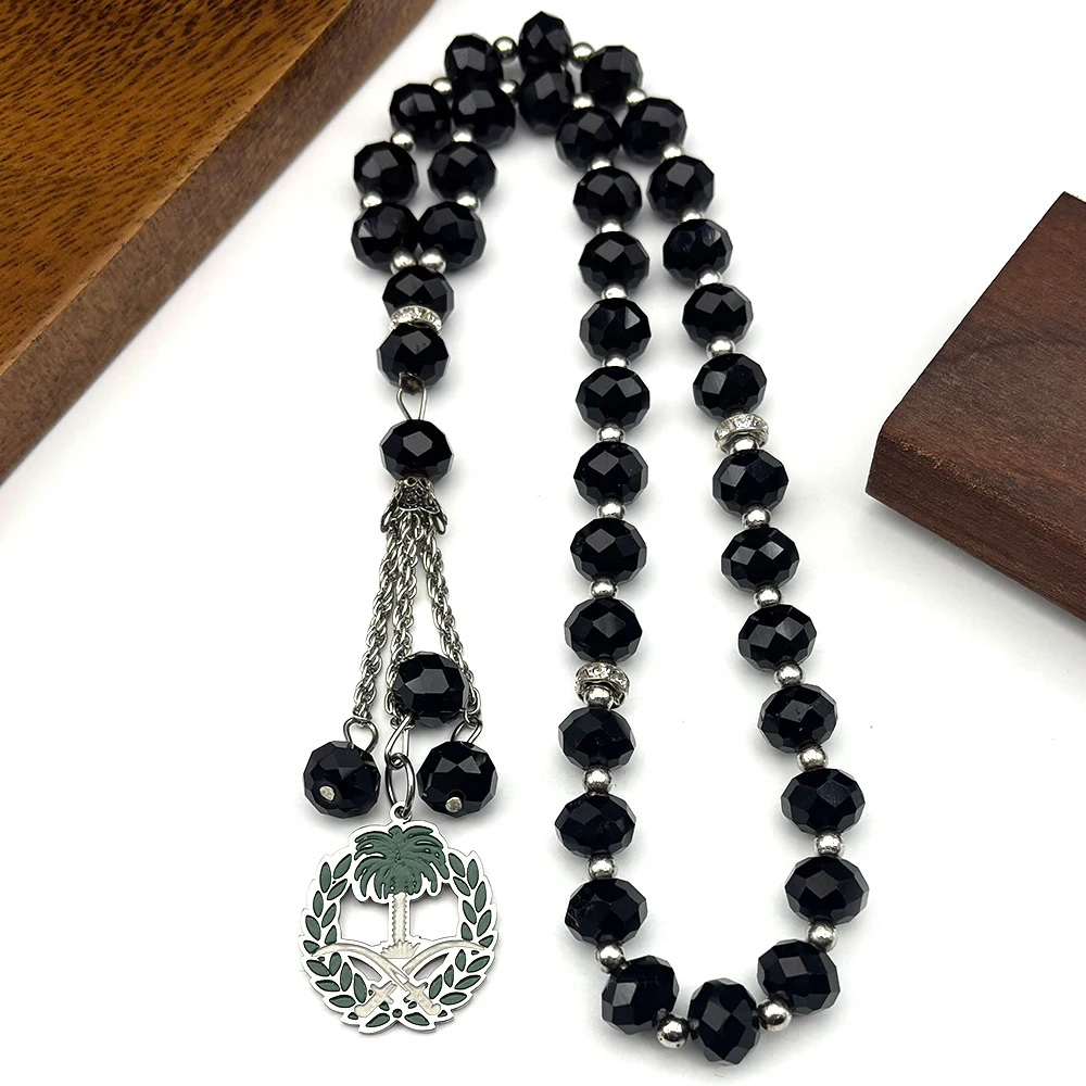 Emblem of Saudi Arabia Ali Sword Car Pendant for Women Men Stainless Steel Silver Color Palm Glass Prayer Beads Jewelry Gift
Emblem of Saudi Arabia Ali Sword Car Pendant for Women Men Stainless Steel Silver Color Palm Glass Prayer Beads Jewelry Gift