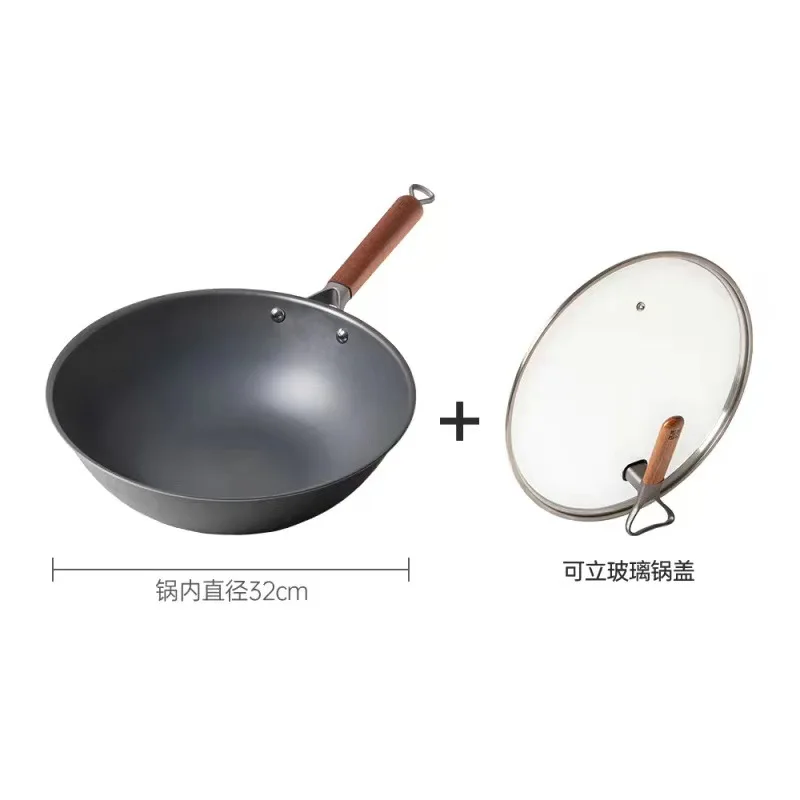 Wok Uncoated Nitrogen Nitrogen Nitrogen Micro Nano Non-stick Light Iron Stove 30/32cm Wok
Wok Uncoated Nitrogen Nitrogen Nitrogen Micro Nano Non-stick Light Iron Stove 30/32cm Wok