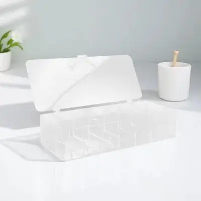 Desktop Tea Bag Storage Box Transparent Multi-Grid Large Capacity Anti-Fall Cover Organizer for Coffee Sugar Business Cards
Desktop Tea Bag Storage Box Transparent Multi-Grid Large Capacity Anti-Fall Cover Organizer for Coffee Sugar Business Cards