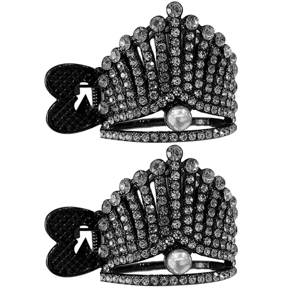 2Pcs High Quality Rhinestone Hair Clips for Women Thin Hair Claw Cuff Black Small Ponytail Accessories Elegant Gift
2Pcs High Quality Rhinestone Hair Clips for Women Thin Hair Claw Cuff Black Small Ponytail Accessories Elegant Gift