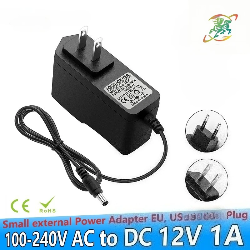 12V 1A Power Adapter US EU Plug-in AC/DC Converter 100-240V 12V 12W 1000mA CACTV CCTV LED with Light
12V 1A Power Adapter US EU Plug-in AC/DC Converter 100-240V 12V 12W 1000mA CACTV CCTV LED with Light