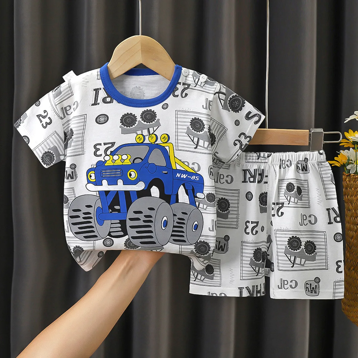 Kids' 2-Piece Cotton Summer Set - Cute Graphic Tee & Shorts for Boys & Girls (Toddler-Child)100% Cotton Boys & Girls Graphic Tee
Kids' 2-Piece Cotton Summer Set - Cute Graphic Tee & Shorts for Boys & Girls (Toddler-Child)100% Cotton Boys & Girls Graphic Tee