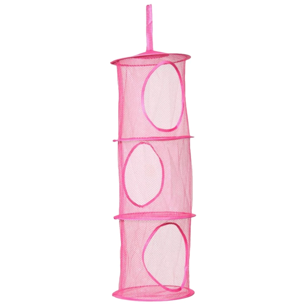 Multi-layer Storage Hanging Cage Tier Basket Toy with Mesh Clothes Organizer Polyester for Wall Bag Pink
Multi-layer Storage Hanging Cage Tier Basket Toy with Mesh Clothes Organizer Polyester for Wall Bag Pink