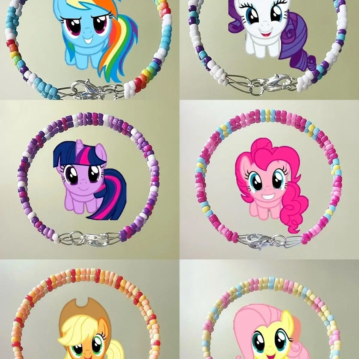 My Little Pony colorful rice bead bracelet, colorful hand string, high appearance value, fun and interesting beads for layering
My Little Pony colorful rice bead bracelet, colorful hand string, high appearance value, fun and interesting beads for layering