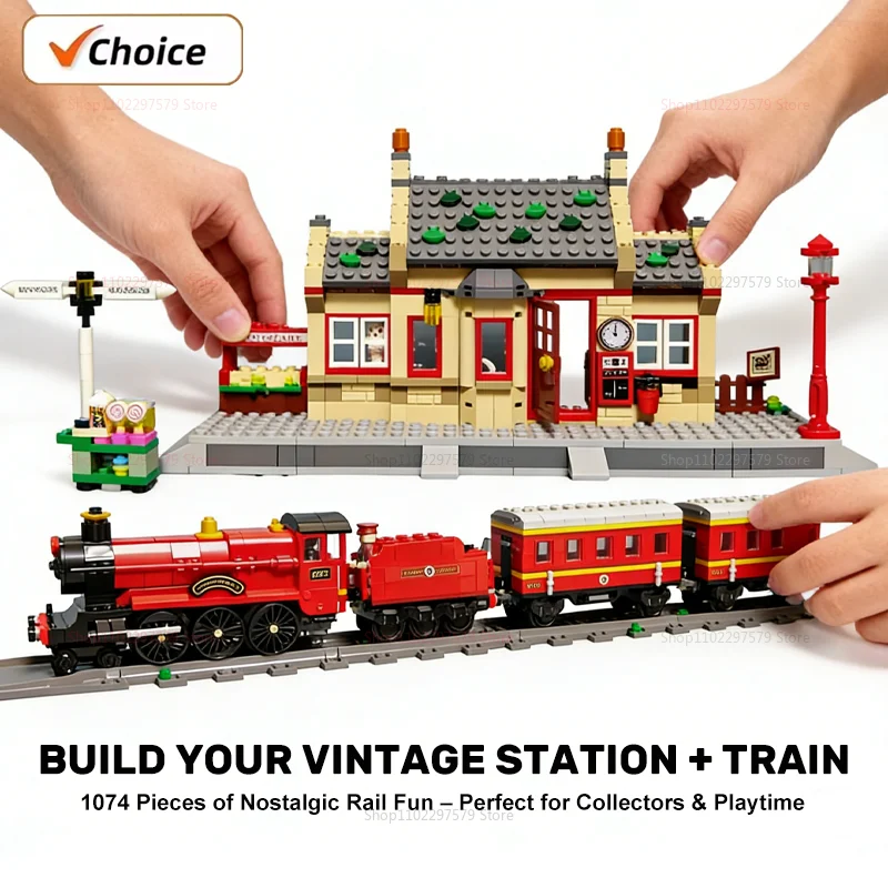 Набор строительных блоков для железнодорожного вокзала, 1074 шт., креативный комплект моделей высокой сложности для детей и взрослых, развивающая игрушка, подарок на день рождения
Набор строительных блоков для железнодорожного вокзала, 1074 шт., креативный комплект моделей высокой сложности для детей и взрослых, развивающая игрушка, подарок на день рождения