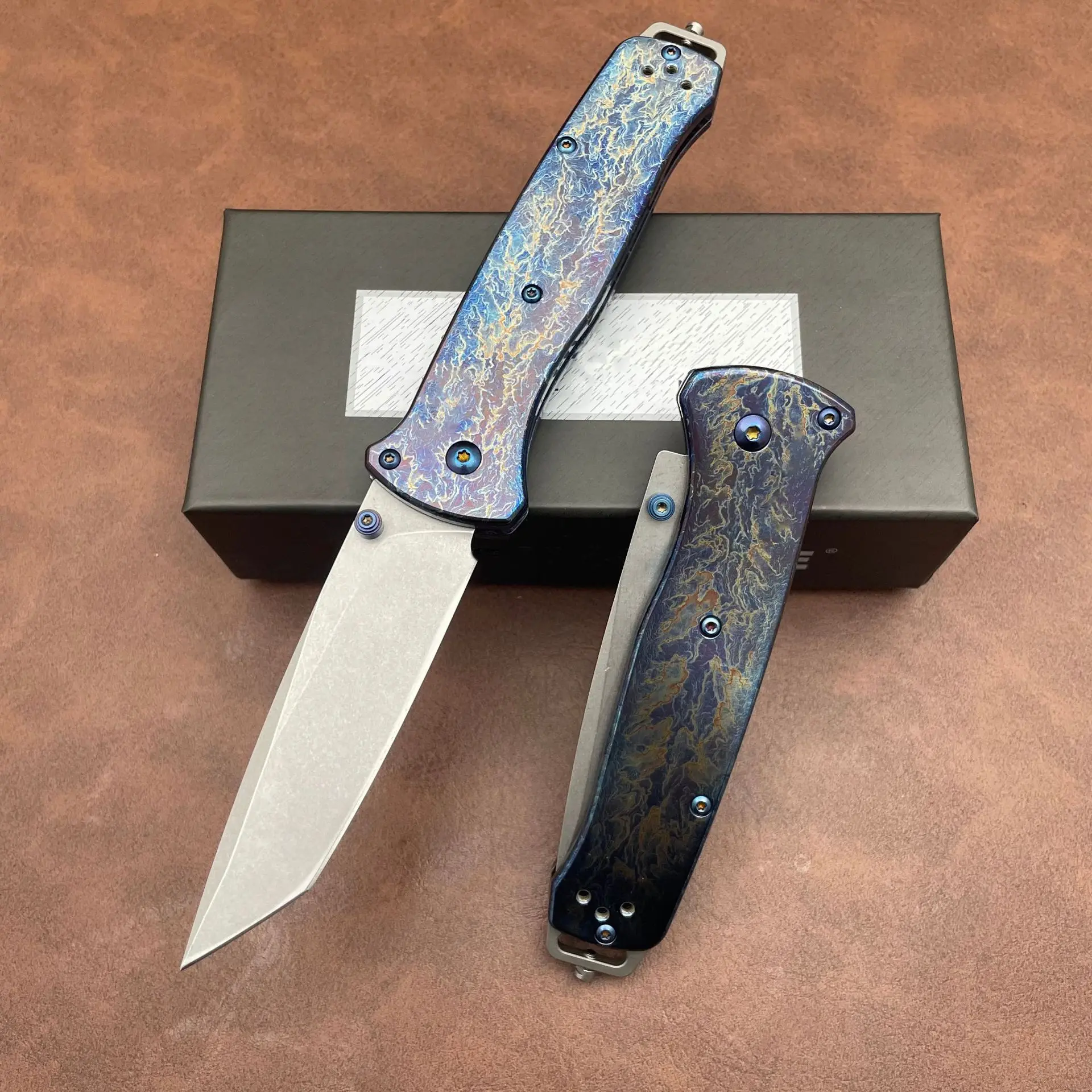 BM 537 Folding Knife 3.34" M390 Tanto Plain Blade, TC4 Handles - 537BK-1
BM 537 Folding Knife 3.34" M390 Tanto Plain Blade, TC4 Handles - 537BK-1