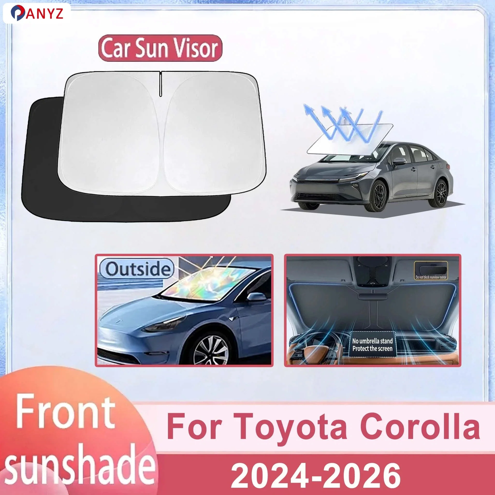 For Toyota Corolla 2024-2026 Car Windshield Sunshade Cover Front Window Sun Shade Heat Insulation Summer Auto Accessories
For Toyota Corolla 2024-2026 Car Windshield Sunshade Cover Front Window Sun Shade Heat Insulation Summer Auto Accessories