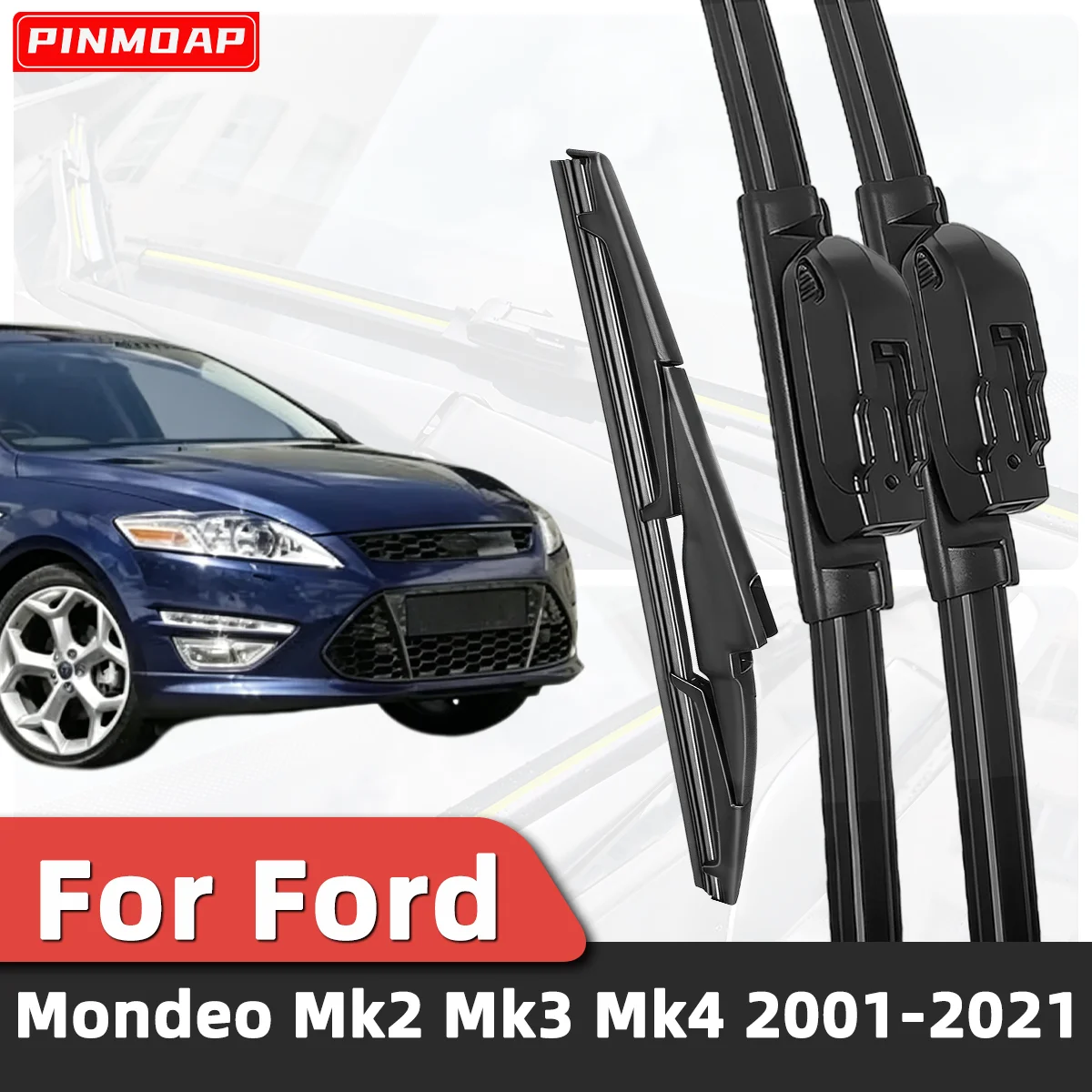 3PCS Front Rear Wiper Blades Fit For Ford Mondeo Mk2 Mk3 Mk4 2001-2021 Car Premium Quiet Streak-Free Durable Auto Accessories
3PCS Front Rear Wiper Blades Fit For Ford Mondeo Mk2 Mk3 Mk4 2001-2021 Car Premium Quiet Streak-Free Durable Auto Accessories