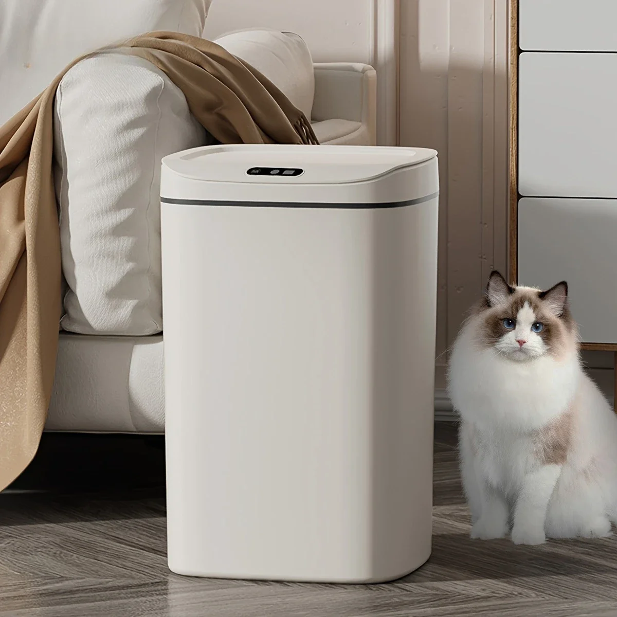 2025 Quiet-Close Smart Trash Can with Induction for Switch - Electric, Rectangular Waste Bin for Kitchen & Bathroom Trash rack
2025 Quiet-Close Smart Trash Can with Induction for Switch - Electric, Rectangular Waste Bin for Kitchen & Bathroom Trash rack