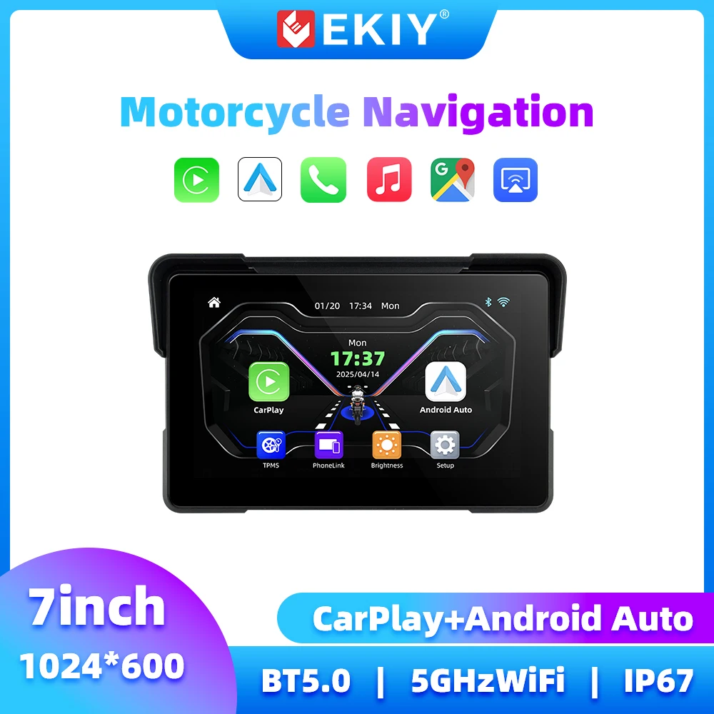 EKIY 7 Inch Motorcycle Carplay Motorcycle Navigation GPS Wireless Carplay Android Auto Display Monitor Motorcycle GPS Screen
EKIY 7 Inch Motorcycle Carplay Motorcycle Navigation GPS Wireless Carplay Android Auto Display Monitor Motorcycle GPS Screen