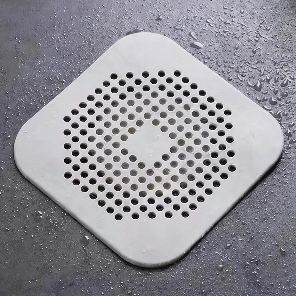 5 PCS Square Silicone Drain Sticker Bathroom Sewer Hair Filter Drain Cover Household Bathroom Drain Mat
5 PCS Square Silicone Drain Sticker Bathroom Sewer Hair Filter Drain Cover Household Bathroom Drain Mat
