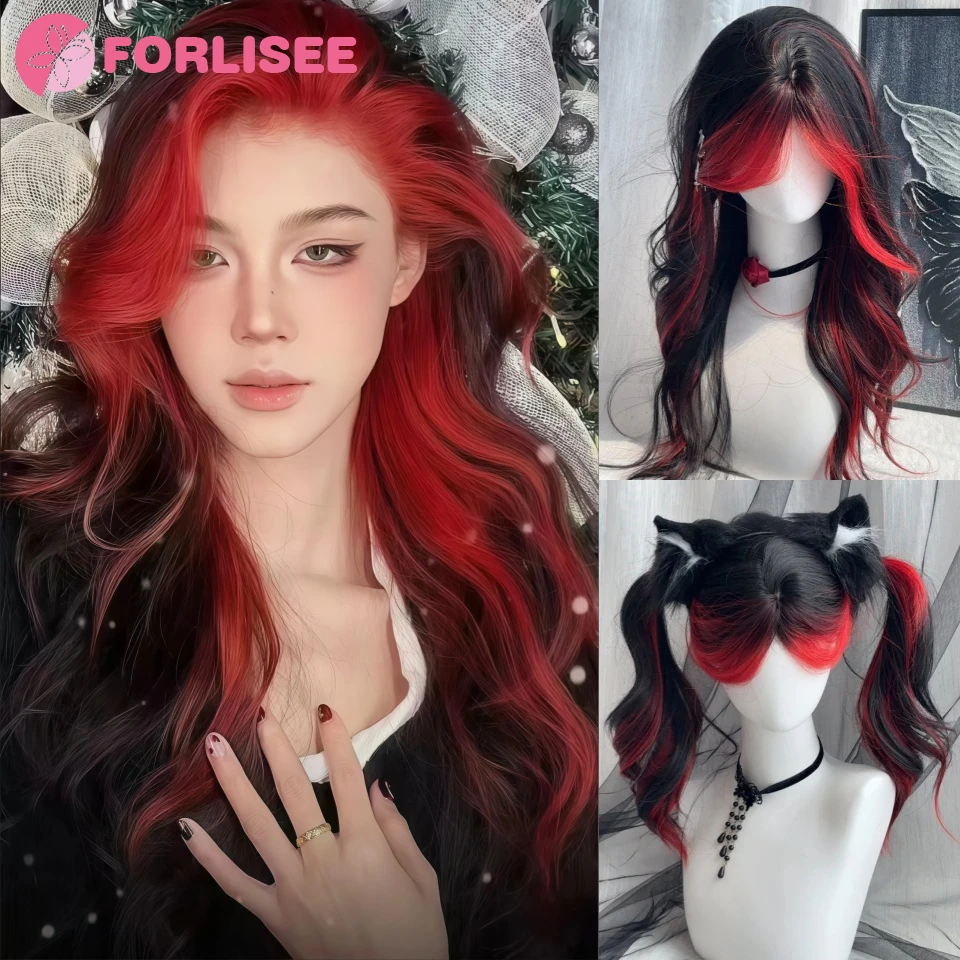 Красный парик Lolita Highlight для женщин, длинные волнистые волосы, 60 см, вьющийся парик с челкой, парики с повязкой на голову для косплея, синтетические парики для ежедневного использования
Красный парик Lolita Highlight для женщин, длинные волнистые волосы, 60 см, вьющийся парик с челкой, парики с повязкой на голову для косплея, синтетические парики для ежедневного использования