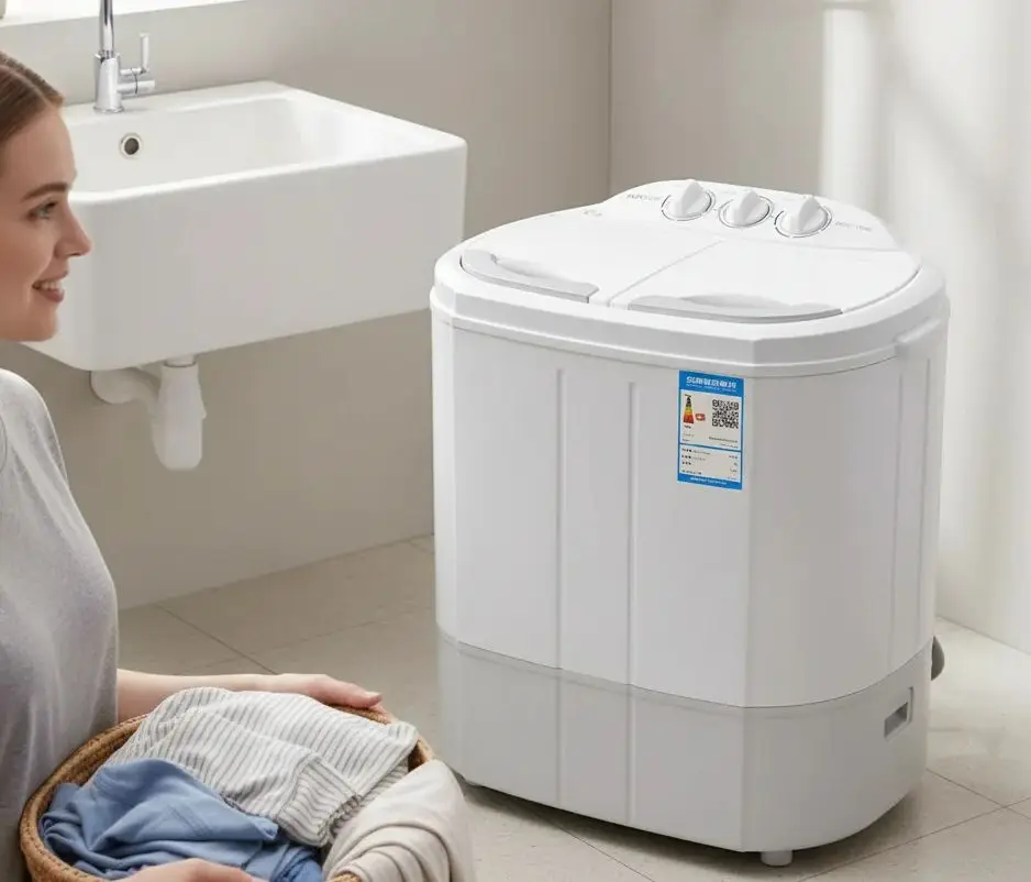 Compact Household Double Barrel Semi-Automatic Washing Machine for Babies & Infants - Efficient Washing And Drying Solution
Compact Household Double Barrel Semi-Automatic Washing Machine for Babies & Infants - Efficient Washing And Drying Solution