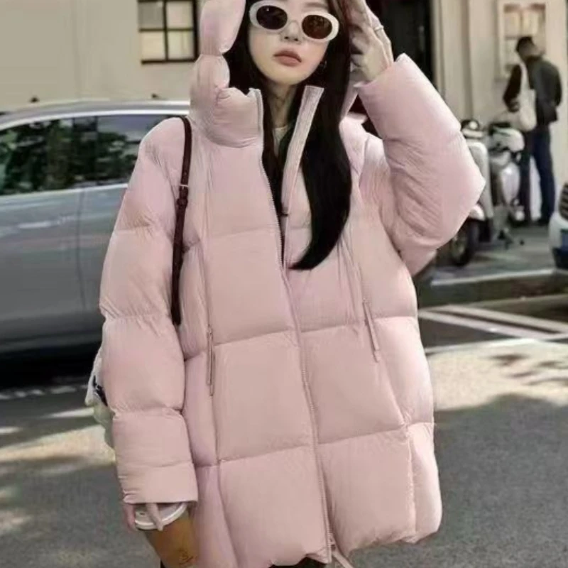 Loose Thick Warm Hooded Cotton Coat Jacket Clothes Top Cloud Puff Medium Long Cotton Jacket Women's Winter New in Casual
Loose Thick Warm Hooded Cotton Coat Jacket Clothes Top Cloud Puff Medium Long Cotton Jacket Women's Winter New in Casual
