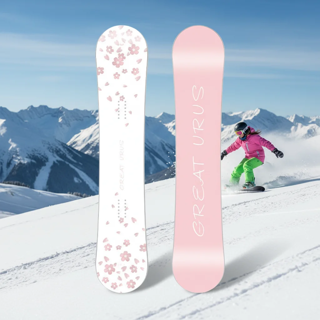 Snowboard Set For Women All-Terrain Beginner Intermediate Park Mountain Use Flat Flower Design Factory Direct
Snowboard Set For Women All-Terrain Beginner Intermediate Park Mountain Use Flat Flower Design Factory Direct