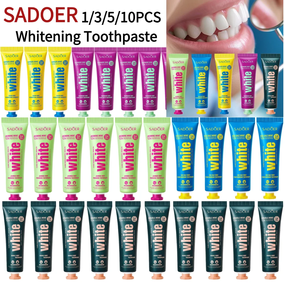 SADOER 1/3/5/10 шт. зубная паста для освежения дыхания, свежее яркое дыхание, удаление пятен, чистка зубов, удаление неприятного запаха изо рта, уход за зубами
SADOER 1/3/5/10 шт. зубная паста для освежения дыхания, свежее яркое дыхание, удаление пятен, чистка зубов, удаление неприятного запаха изо рта, уход за зубами