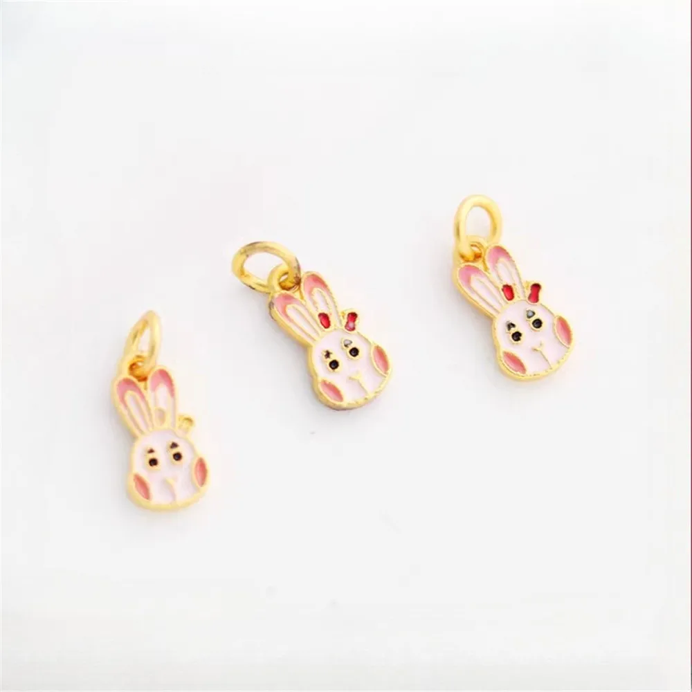 14K Gold Color Oil Dumb Gold Rabbit Pendant Flower Diy Bracelet Necklace Handmade Material Jewelry Accessories Charm Pendant
14K Gold Color Oil Dumb Gold Rabbit Pendant Flower Diy Bracelet Necklace Handmade Material Jewelry Accessories Charm Pendant