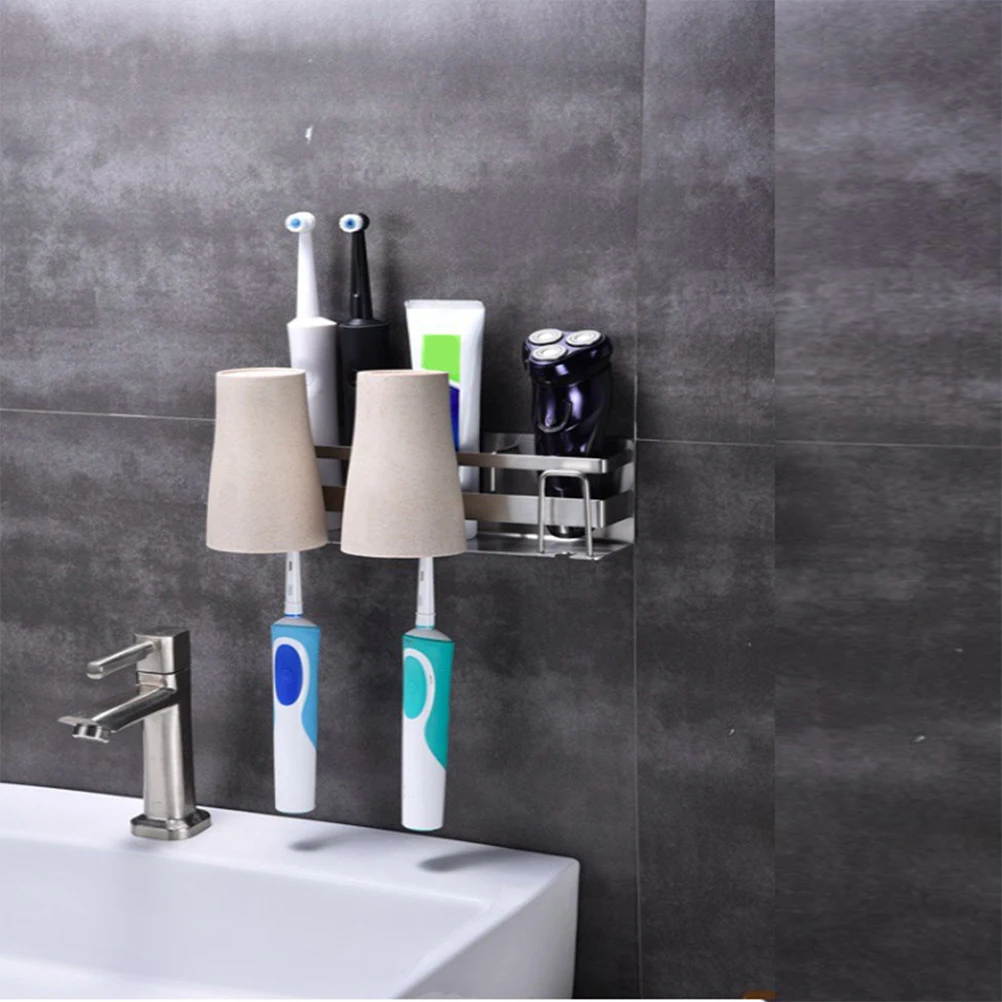 Stainless Steel Toothbrush Wall Mounted No Drilling Space Saving Bathroom Rack For Toothbrush Toothpaste Storage Metal
Stainless Steel Toothbrush Wall Mounted No Drilling Space Saving Bathroom Rack For Toothbrush Toothpaste Storage Metal