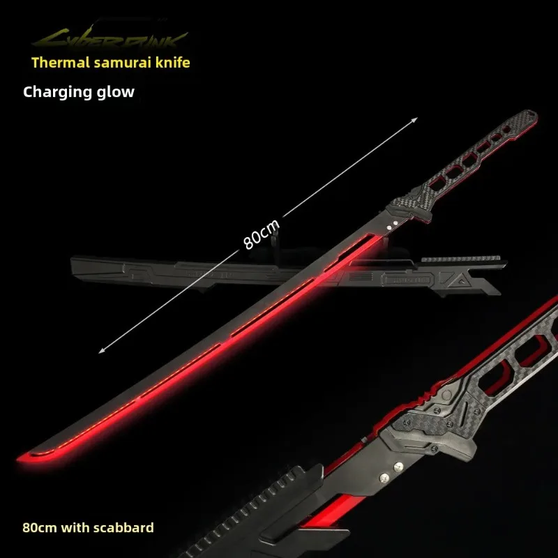Lightsaber 80cm/31.5in Samurai Katana Game Peripherals With Sheath Weapon Props Cyberpunk Luminous Toys Hobbies Cosplay Boy Gift
Lightsaber 80cm/31.5in Samurai Katana Game Peripherals With Sheath Weapon Props Cyberpunk Luminous Toys Hobbies Cosplay Boy Gift