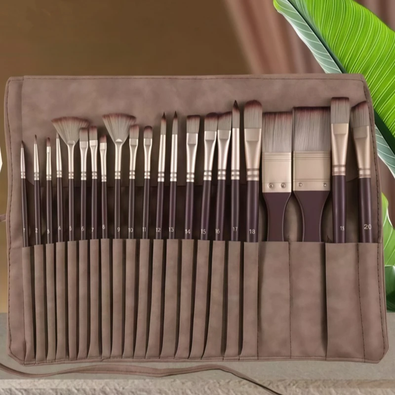 22 Pcswatercolor Painting Brush Set in Canvas Bag Oil Painting Brushe Nylon Hair Watercolor Brushes paint brush set painting supplies
22 Pcswatercolor Painting Brush Set in Canvas Bag Oil Painting Brushe Nylon Hair Watercolor Brushes paint brush set painting supplies