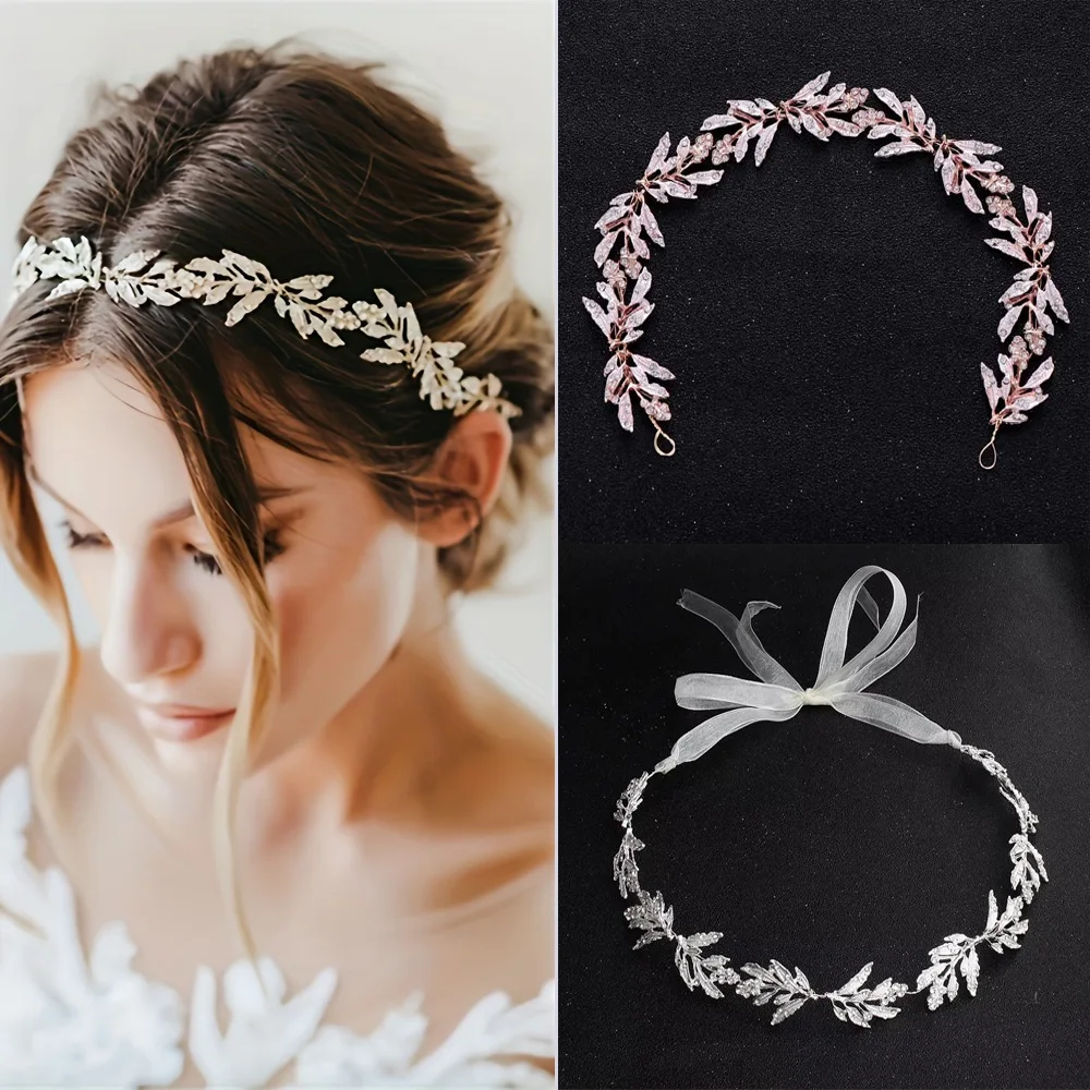 Vintage Leaf Bridal Hair Accessories Tiara Women Hair Accessories Rhinestone Crystal Headband Wedding Headwear Bridal Headdress
Vintage Leaf Bridal Hair Accessories Tiara Women Hair Accessories Rhinestone Crystal Headband Wedding Headwear Bridal Headdress