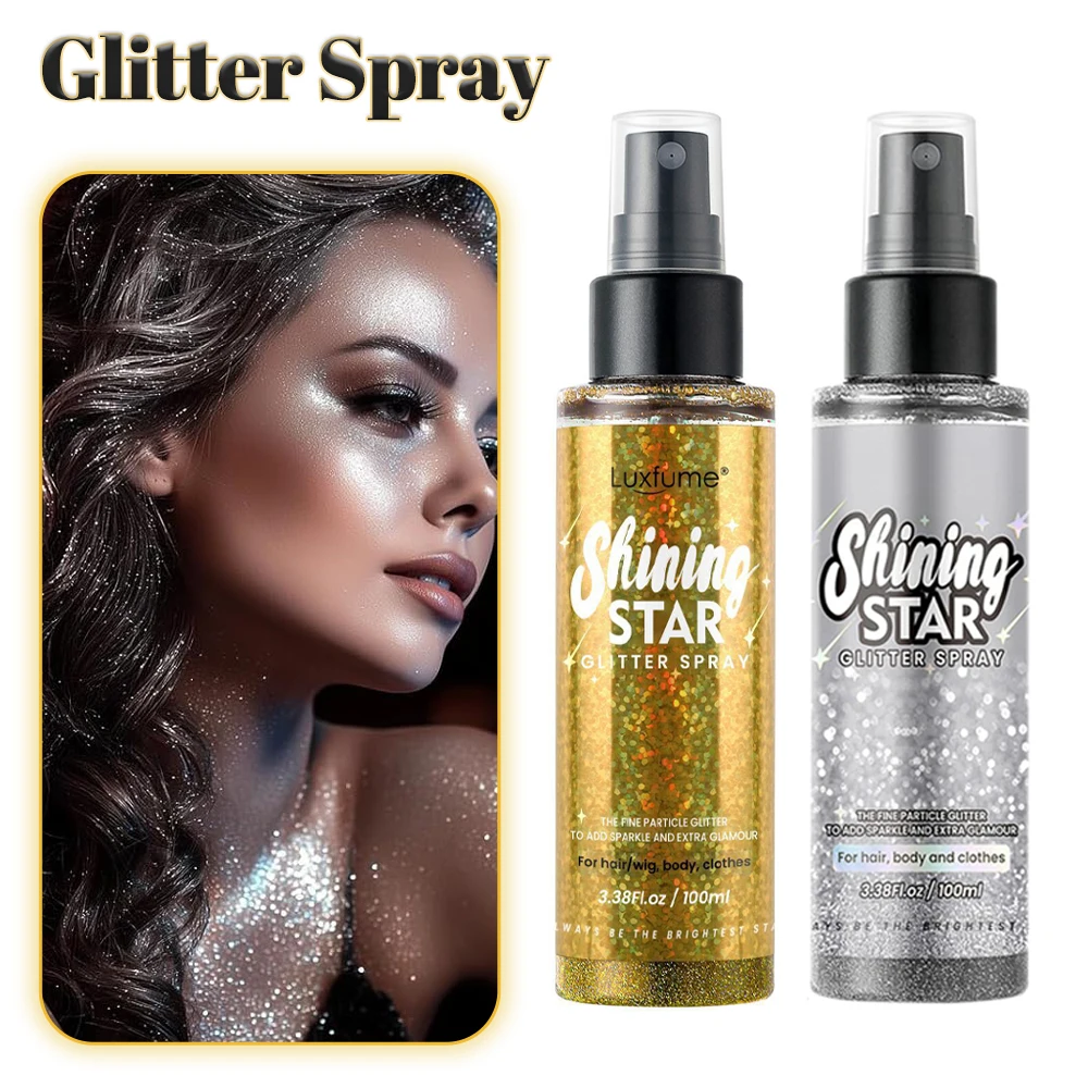 Nunify Makeup Glitter Spray Hair and Body Glitter Spray Body Shimmer Spray 100 ml Perfect for Beauty Halloween Parties Festival
Nunify Makeup Glitter Spray Hair and Body Glitter Spray Body Shimmer Spray 100 ml Perfect for Beauty Halloween Parties Festival