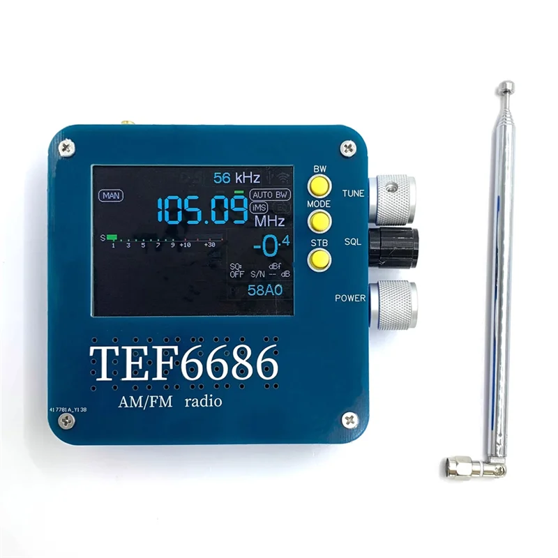 TEF6686 Radio Receiver Antenna Radio Receiver Blue Large LCD Screen Radio Receiver Short Wave Supported Built-Inspeaker-A09I 
TEF6686 Radio Receiver Antenna Radio Receiver Blue Large LCD Screen Radio Receiver Short Wave Supported Built-Inspeaker-A09I