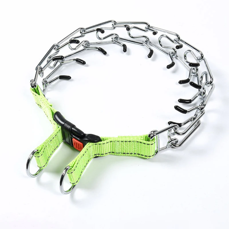 Effective Pinch Dog Training Collar Reflective Comfort Anti Pull Training Adjustable Stainless Steel Pet Prong Choke Collar
Effective Pinch Dog Training Collar Reflective Comfort Anti Pull Training Adjustable Stainless Steel Pet Prong Choke Collar