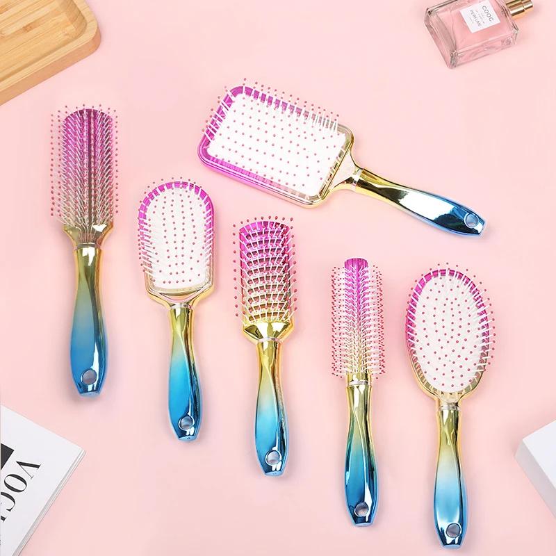 Plating Air Cushion Combs Set Brush Smooth Hair Anti-Tangling Scalp Massage Hairdressing Comb Barber Accessories Tools
Plating Air Cushion Combs Set Brush Smooth Hair Anti-Tangling Scalp Massage Hairdressing Comb Barber Accessories Tools