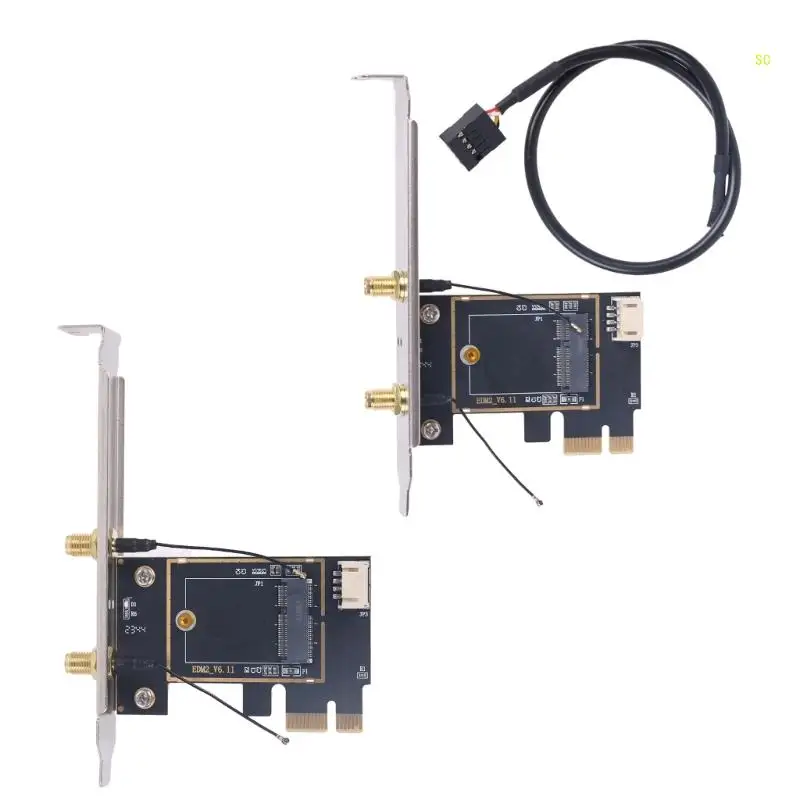 Convert M.2 Wireless Card to PCIe Slot PCIE WiFi Card Adapters PCIe 1X x4x8 x16 Slot Not for 9560AC/AX201 Card Dropshipping
Convert M.2 Wireless Card to PCIe Slot PCIE WiFi Card Adapters PCIe 1X x4x8 x16 Slot Not for 9560AC/AX201 Card Dropshipping