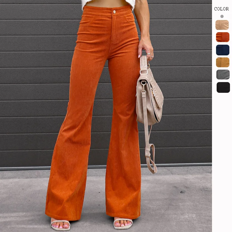 Pants for Women 2023 Autumn and Winter Women's Pants Solid Color High-waisted Slim Micro-flare Pants Fashion Casual Pants
Pants for Women 2023 Autumn and Winter Women's Pants Solid Color High-waisted Slim Micro-flare Pants Fashion Casual Pants