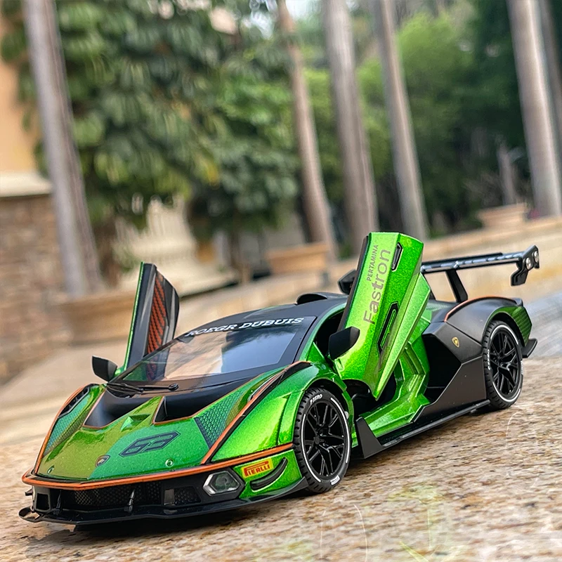 1:24 Lamborghini SCV12 alloy sports car model simulation pull back sound and light children's metal toy car ornament
1:24 Lamborghini SCV12 alloy sports car model simulation pull back sound and light children's metal toy car ornament
