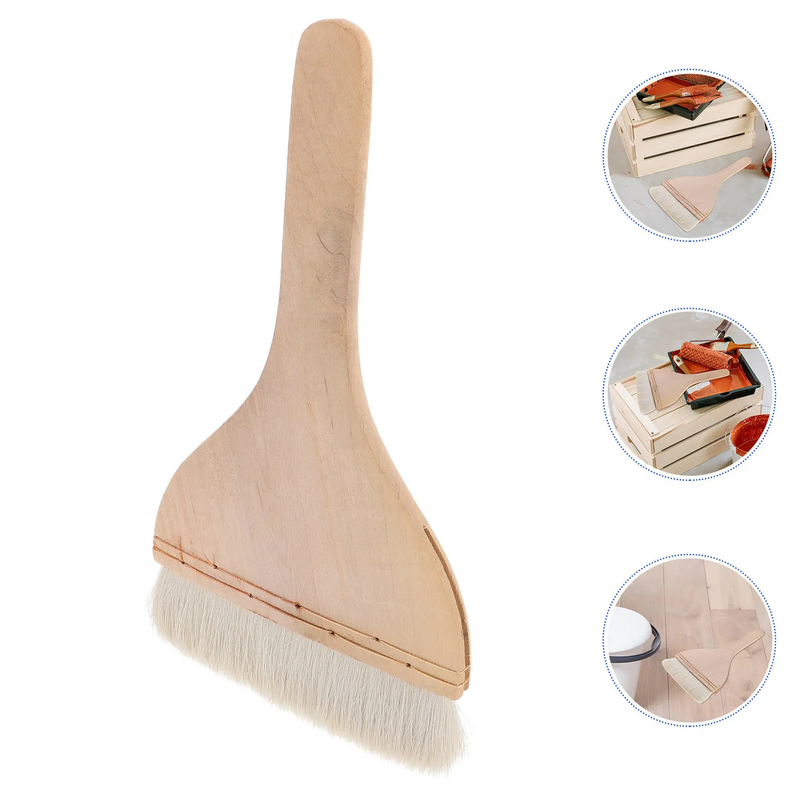 Extra Wide Flat Paint Brush Premium Wool Bristles Solid Wood Handle Multi Medium Oil Acrylic Watercolor Painting Wall Furniture
Extra Wide Flat Paint Brush Premium Wool Bristles Solid Wood Handle Multi Medium Oil Acrylic Watercolor Painting Wall Furniture